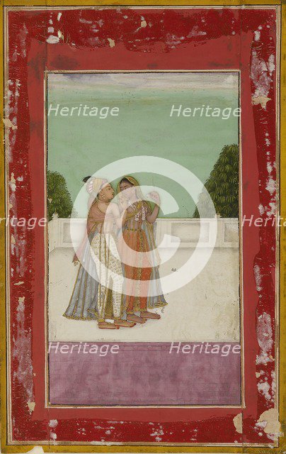 Lovers on a terrace, c1740. Artist: Unknown.