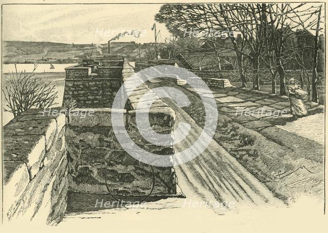 'On the Walls of Berwick, Looking Across the Tweed', 1898. Creator: Unknown.