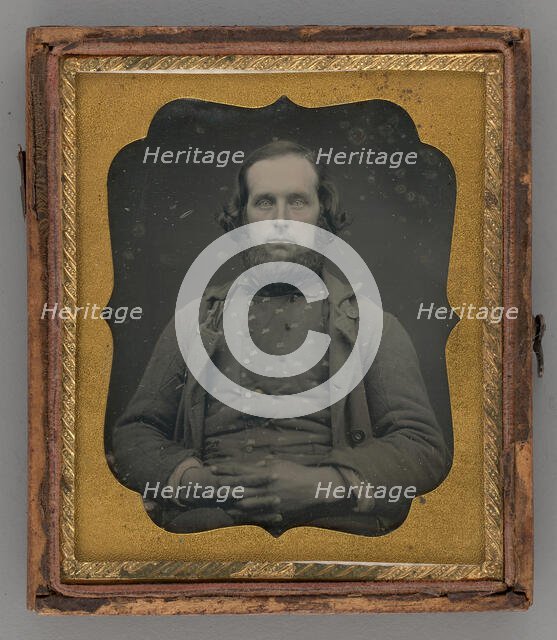 Untitled (Portrait of Seated Man), 1852. Creator: Unknown.