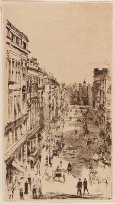 St. James's Street.., London, 1878. Creator: James Abbott McNeill Whistler.