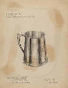 Silver Mug, 1935/1942. Creator: John Garay.