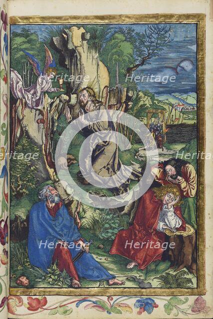 Christ on the Mount of Olives. From the Great Passion (Passio domini nostri Jesu), 1511. Creator: Dürer, Albrecht (1471-1528).