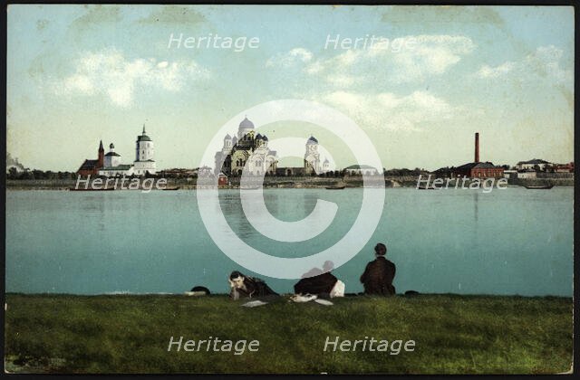 Irkutsk View of the city from Love Island, 1904-1914. Creator: Unknown.
