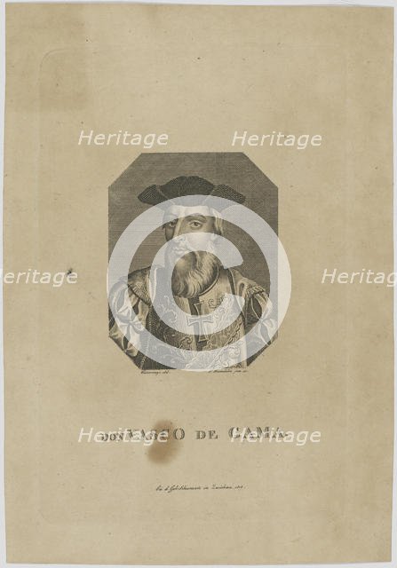 Vasco da Gama. Creator: Rosmäsler, Johann Friedrich (c. 1775-1858).