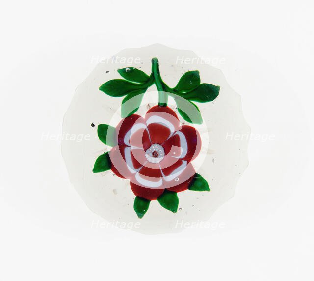 Paperweight, Baccarat, c. 1848-55. Creator: Baccarat Glasshouse.