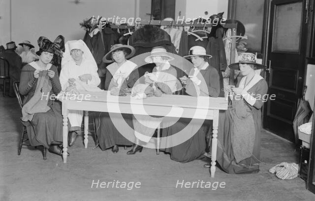 Helen Ware, Grace Schnebe, Chrystal Hearn, Frances Starr, Gladys Hanson, Lucy Weston, May 1917. Creator: Bain News Service.