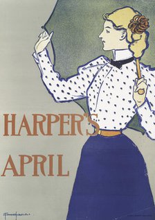 Harper's April, c1897. Creator: Edward Penfield.