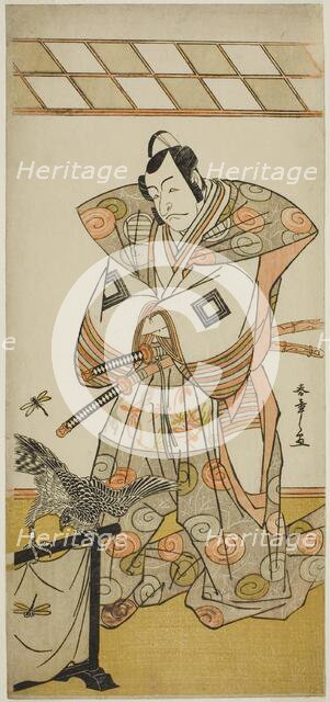 The Actor Ichikawa Danjuro V as Ashikaga Takauji in the Play Kaeribana Eiyu Taiheiki..., c. 1779. Creator: Shunsho.