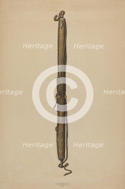 Spreader for Schooner Rigging, 1939. Creator: Erwin Stenzel.