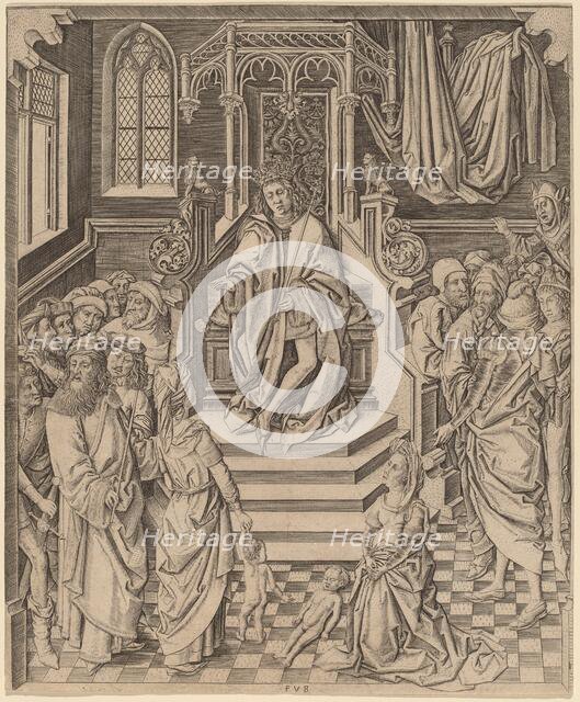 The Judgment of Solomon, c. 1480. Creator: Master FVB.