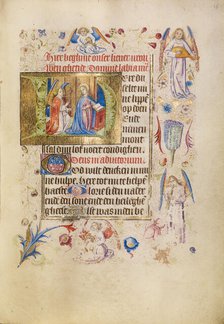 Initial H: The Annunciation; Book of Hours, after 1460. Creator: Unknown.