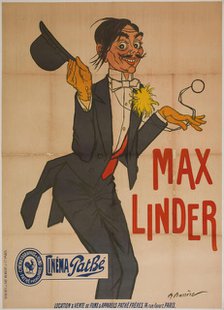 Max Linder , 1910. Creator: Barrère, Adrien (1877-1931).