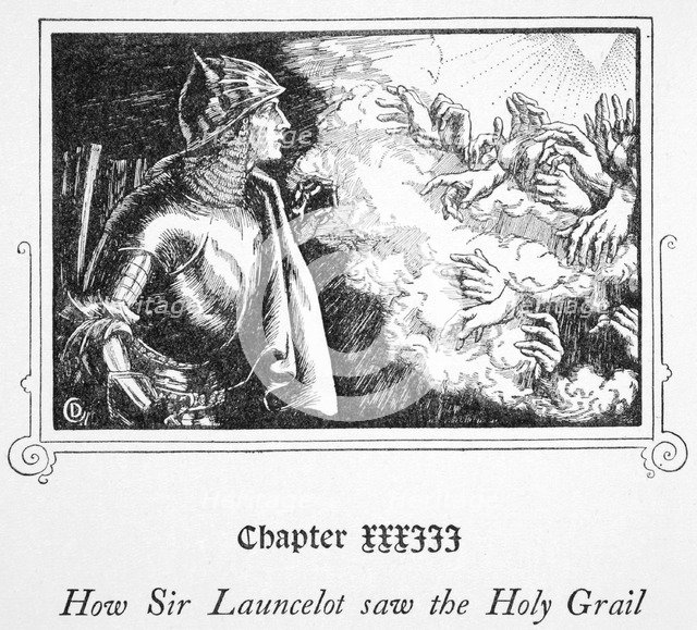 'How Sir Launcelot saw the Holy Grail', 1905.  Artist: Dora Curtis