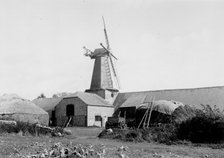 West Blatchington Windmill and barns, East Sussex, before 1936. Artist: HES Simmons