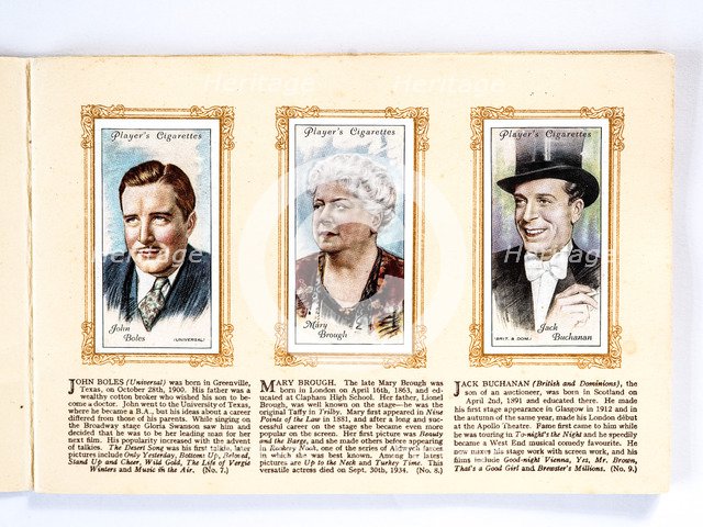 Movie stars John Boles, Mary Brough and Jack Buchanan, 1934. Artist: Unknown.