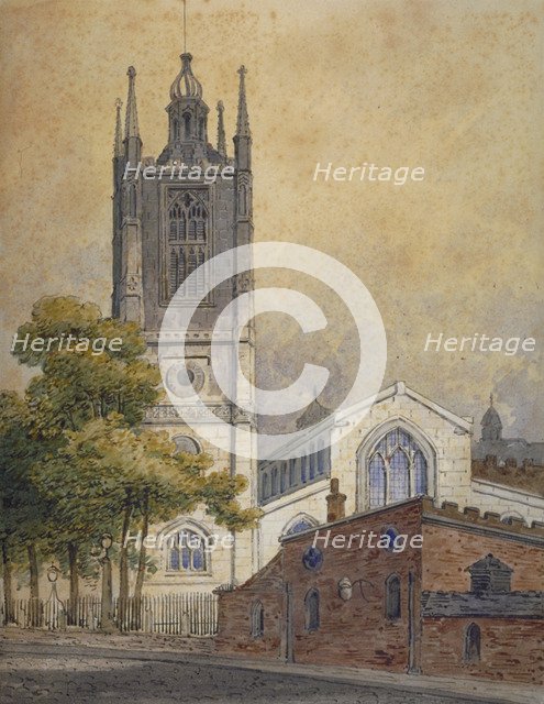 Church of St Margaret, Westminster, London, c1810. Artist: William Pearson