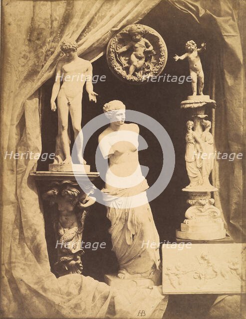 [Still Life with Statuary], Early 1850s. Creator: Hippolyte Bayard.