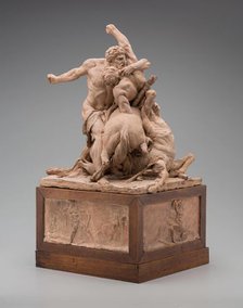 Hercules Fighting Two Centaurs, c1785. Creator: Jean Baptiste Stouf