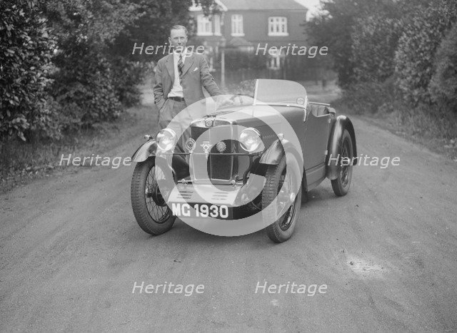MG M type of C Robinson, c1929. Artist: Bill Brunell.