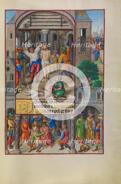 The Flagellation; Spinola Hours, about 1510-1520. Creator: Master of James IV of Scotland.