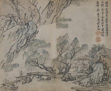 Leaf from the Mustard Seed Garden Manual of Painting (Jieziyuan huazhuan)..., probably 1878 edition. Creator: Wang Gai.