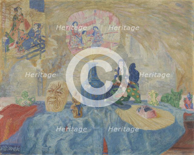 Still Life with Chinoiseries, 1906. Creator: James Ensor.