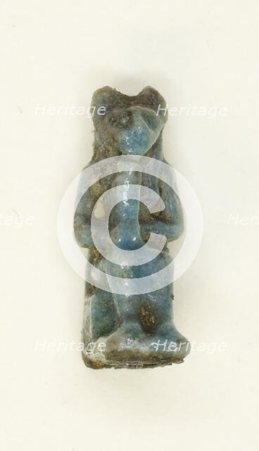 Amulet of the Goddess Bastet, Egypt, Late Period (?) (664 BCE-332 BCE). Creator: Unknown.