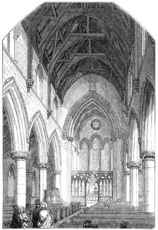 Interior of St. Barnabas Church, Pimlico, 1850. Creator: Unknown.
