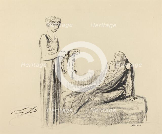 Fetters, probably 1919. Creator: Jean Louis Forain.