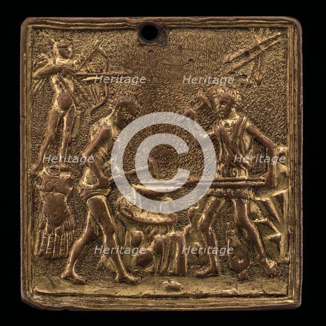 Vulcan Forging the Arrows of Cupid, late 15th - early 16th century. Creator: Pseudo Melioli.