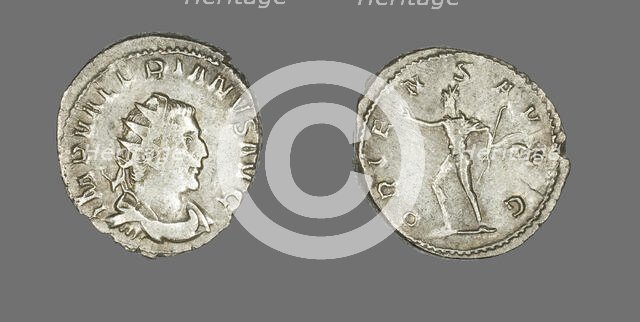 Antoninianus (Coin) Portraying Emperor Valerian, 257-259. Creator: Unknown.