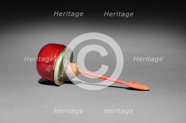 Snuff Bottle with Stopper (stopper), 1736-1795. Creator: Unknown.