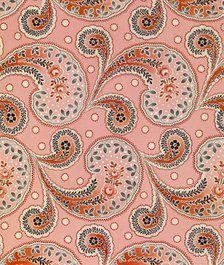 Textile Design For the Trekhgornaya Manufaktura, 1918. Artist: Anonymous  