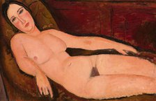 Nude on a Divan, 1918. Creator: Modigliani, Amedeo (1884-1920)