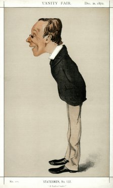 'A Radical Leader', Henry Fawcett MP, British politician and economist, 1872.Artist: Melchiorre Delfico