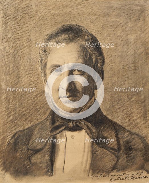 Portrait of Alfred Hage, 1851. Creator: Constantin Hansen.