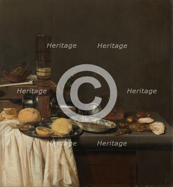 Still Life with a Tall Beer Glass, 1647. Creator: Jan Jansz van de Velde.