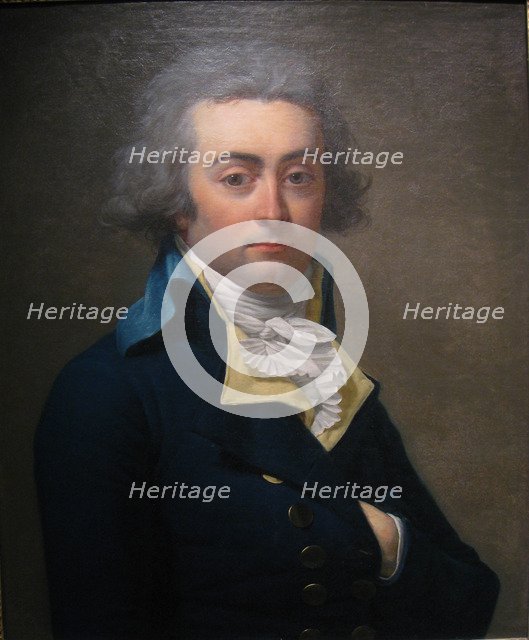 Portrait of Marie-Jean Hérault de Séchelles (1759-1794), Second Half of the 18th cen.. Artist: Laneuville, Jean-Louis (1748-1826)