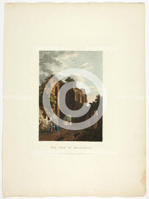 The Arch of Dolabella, plate thirty-five from the Ruins from the Rome, published February 1, 1797. Creator: Matthew Dubourg.