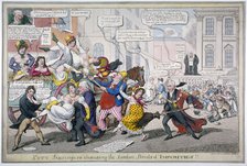 'City Scavengers Cleansing the London Streets of Impurities', 1816.                                  Artist: C Williams