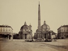 Rome, Piazza del Popolo, between 1850 and 1870. Creator: Robert MacPherson.