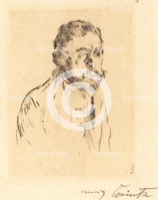 Bildnisstudie H. St. (Portrait Study of H. St.), 1920. Creator: Lovis Corinth.