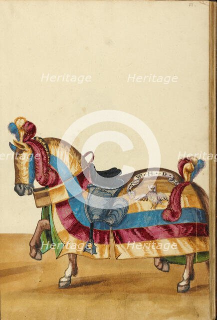 A Horse in Armor, about 1560-1570. Creator: Unknown.