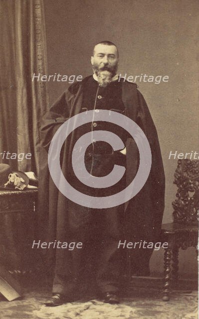 Alphonse Karr, 1850s. Creator: André-Adolphe-Eugène Disdéri.