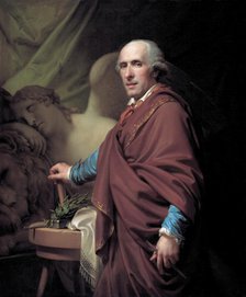 Portrait of the sculptor Antonio Canova (1757-1822), 1806. Creator: Lampi, Johann-Baptist, the Younger (1775-1837).