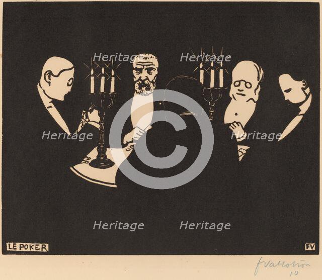 Le Poker (Poker), 1896. Creator: Félix Vallotton.