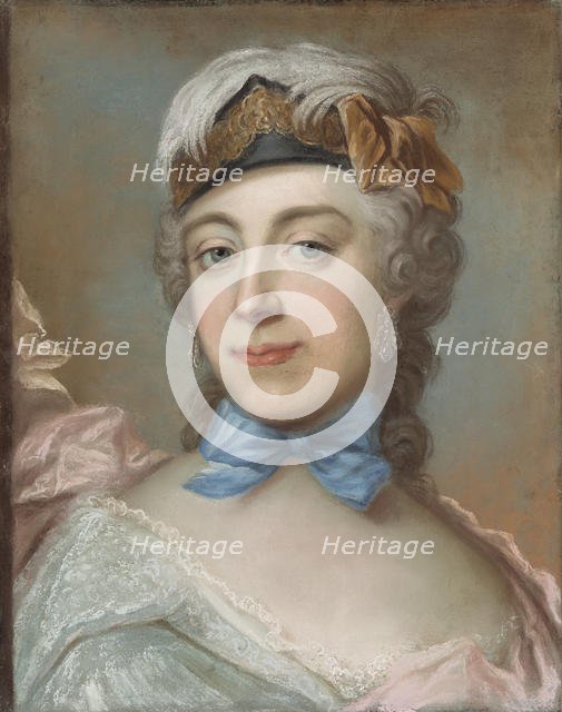 Portrait of Baroness Ulrika Charlotta Sprengtporten (1724-1780) . Creator: Lundberg, Gustaf (1695-1786).