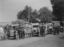 GWK cars at a demonstration event at Frensham Pond Hotel, Surrey, 1922. Artist: Bill Brunell.