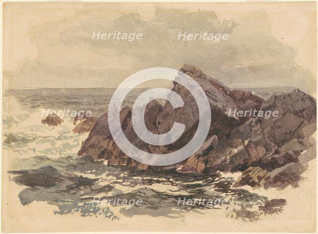 Seascape with Rocks, c. 1890s. Creator: William Trost Richards.
