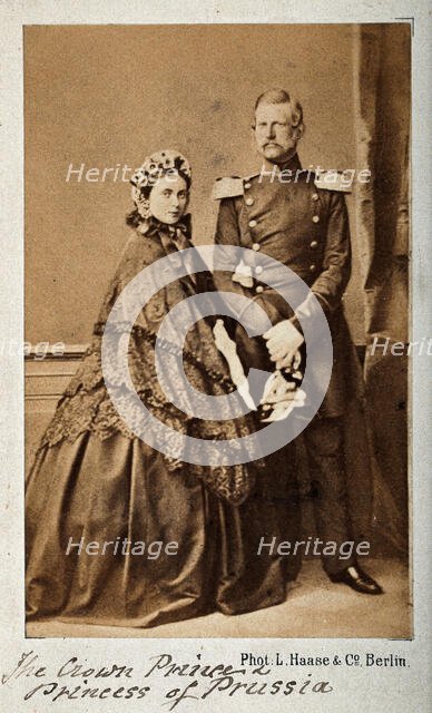 Victoria (Vicky) Adelaide Louise, Princess Royal of England and later Empress..., c1860s. Creator: L. Haase & Company.